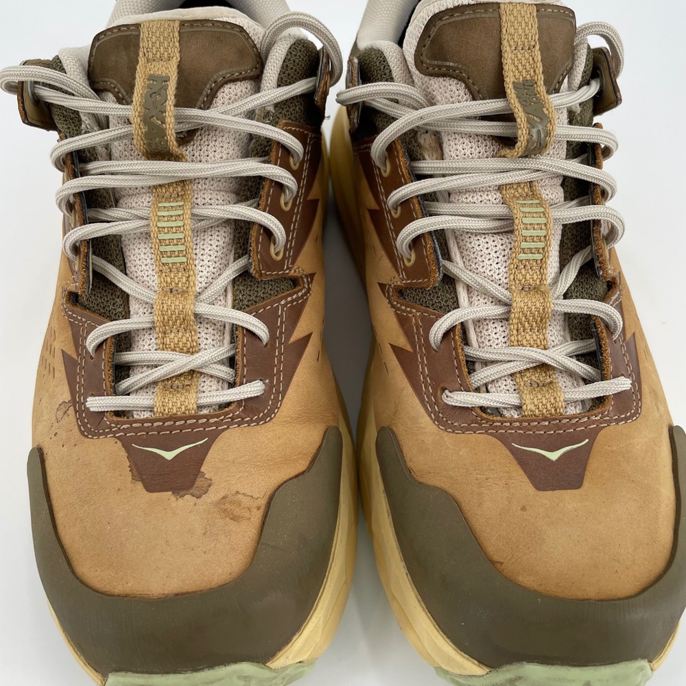 Hoka Kaha Low GTX Waterproof‎ Hiking Shoes 1150913 Mens 8.5 Womens 9.5 Tan Brown - Picture 8 of 9
